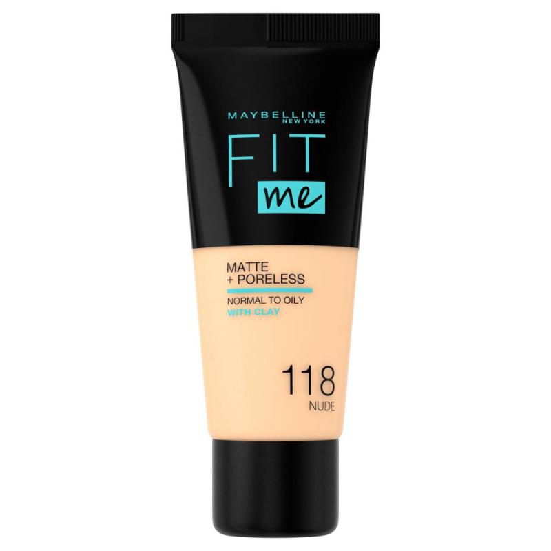 Fit Me Matte & Poreless Foundation 118 Nude 1st