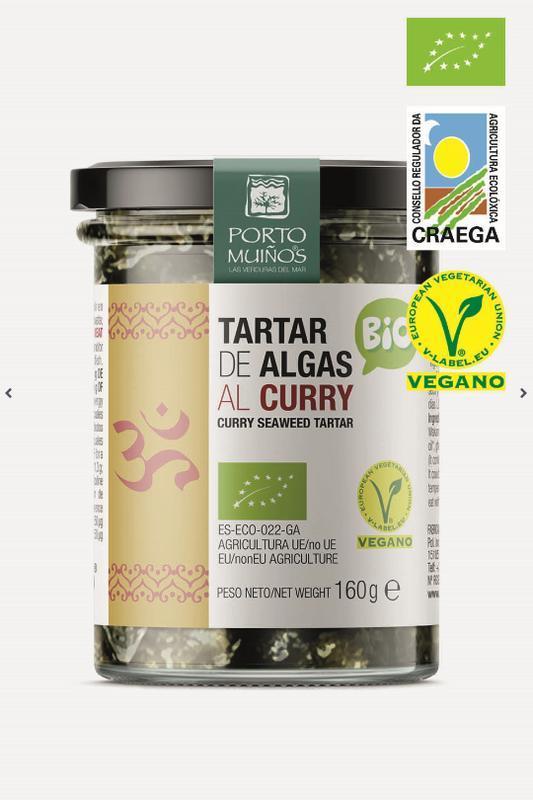 Porto Muinos Zeewier Spread Curry Bio 160G