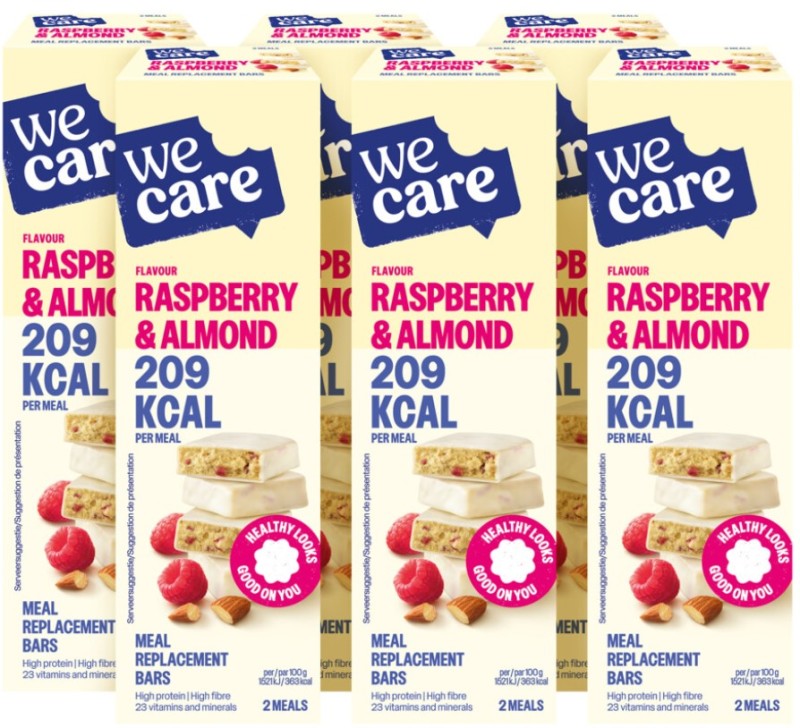 Meal Replacement Bars Raspberry Almond 6x116gr