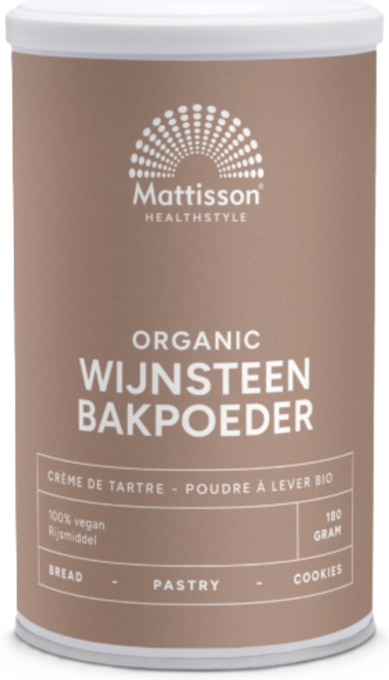 Mattisson Wijnsteen Bakpoeder Bio 180 Gram