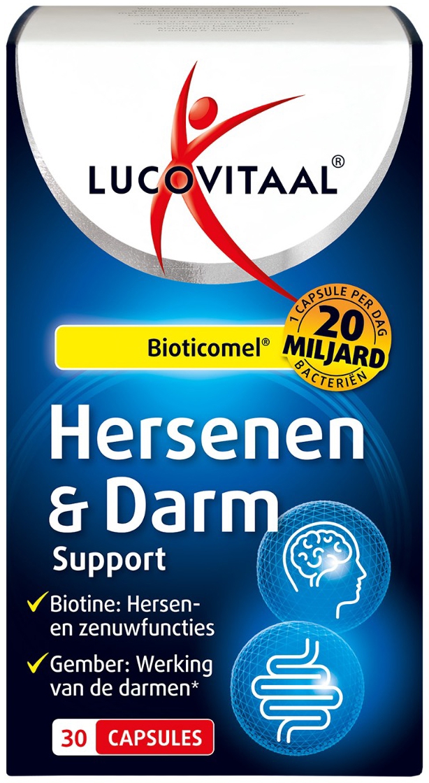 Lucovitaal Hersenen & Darm Support Bioticomel 30 Capsules