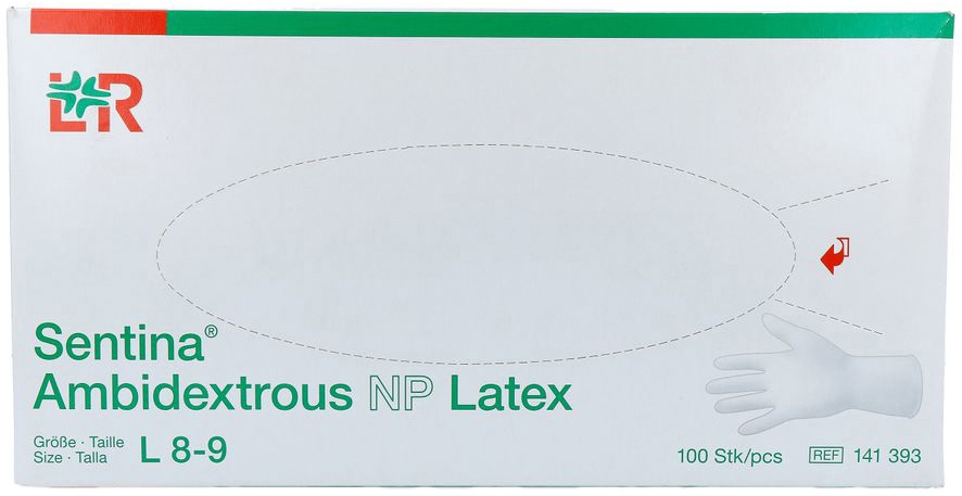 Lohmann & Rauscher Ambidextrous Handschoenen Latex Large 100 stuks