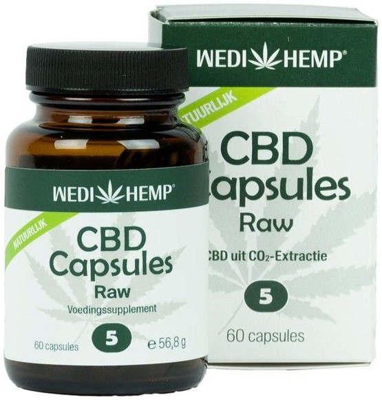 Wedihemp CBD Raw 5% Capsules 60 capsules
