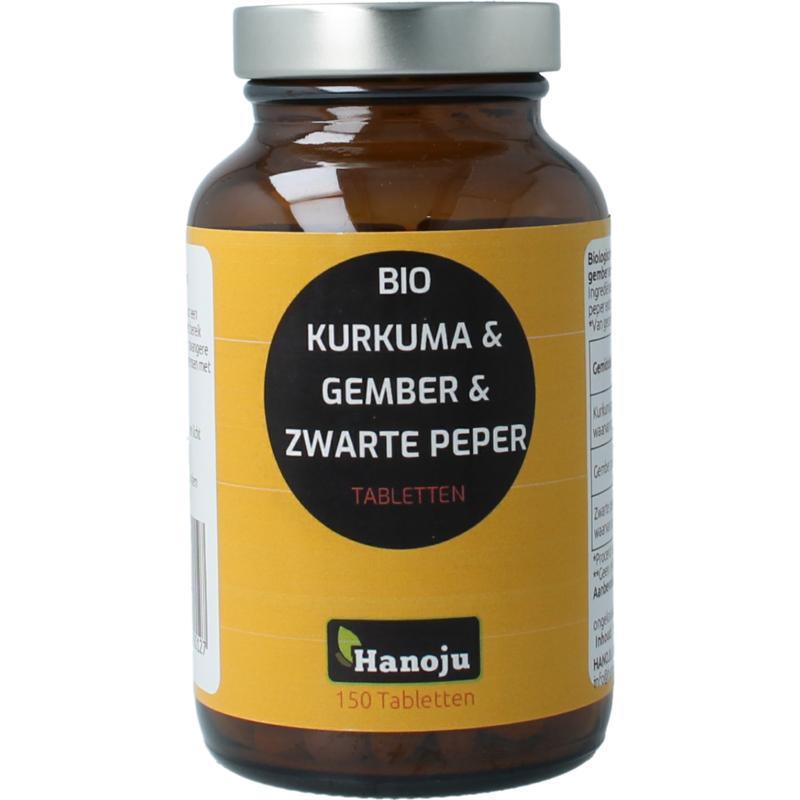 Kurkuma + gember + piperine 500mg 150tb