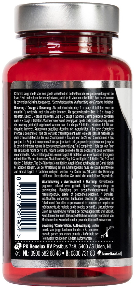 Lucovitaal Chlorella Spirulina 200 tabletten