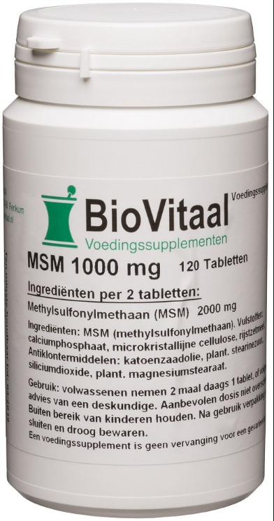 VeraSupplements MSM 1000mg 120 tabletten