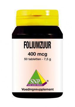 Foliumzuur 400 Mcg 50tabletten