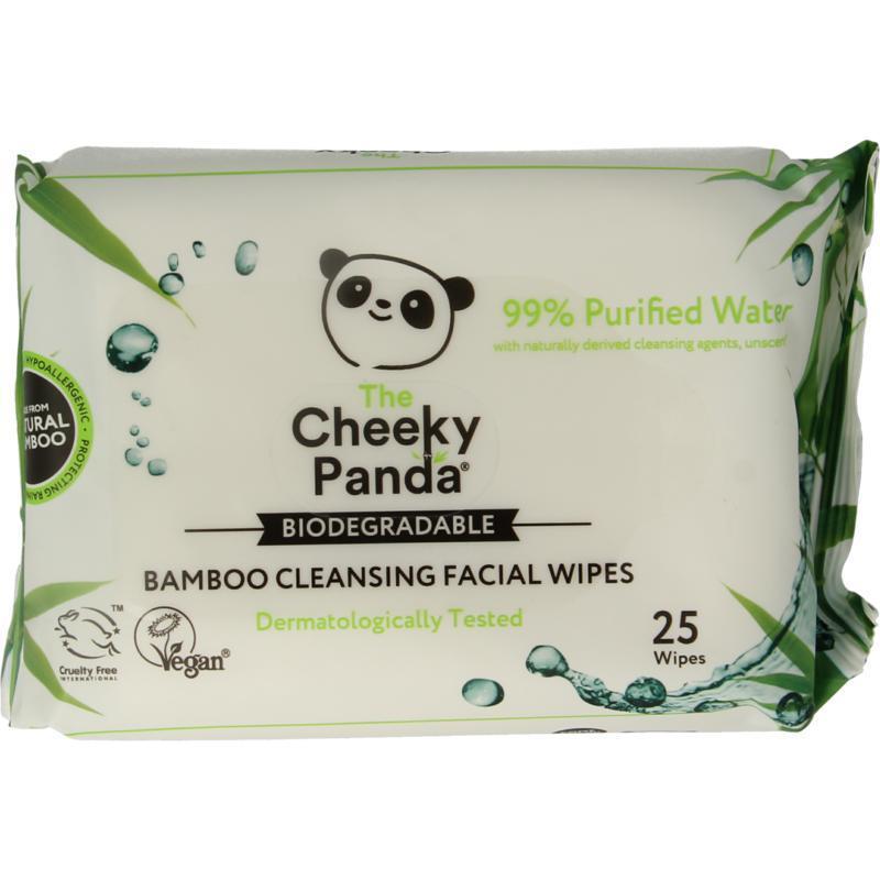 Bamboe Gezichtsreinigingsdoekjes Parfumvrij 25 Stuks