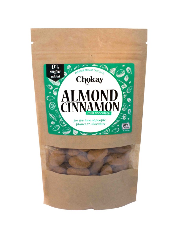 Amandelen Melkchocolade Kaneel 110gr