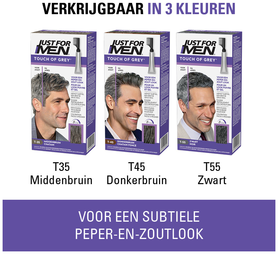 Just For Men Touch of Grey Middenbruin T35 1 Stuk