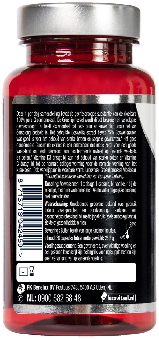 Lucovitaal Groenlipmossel Complex 30 capsules