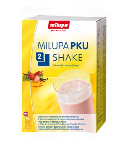 Pku2 shake aardbei vanille 10sach