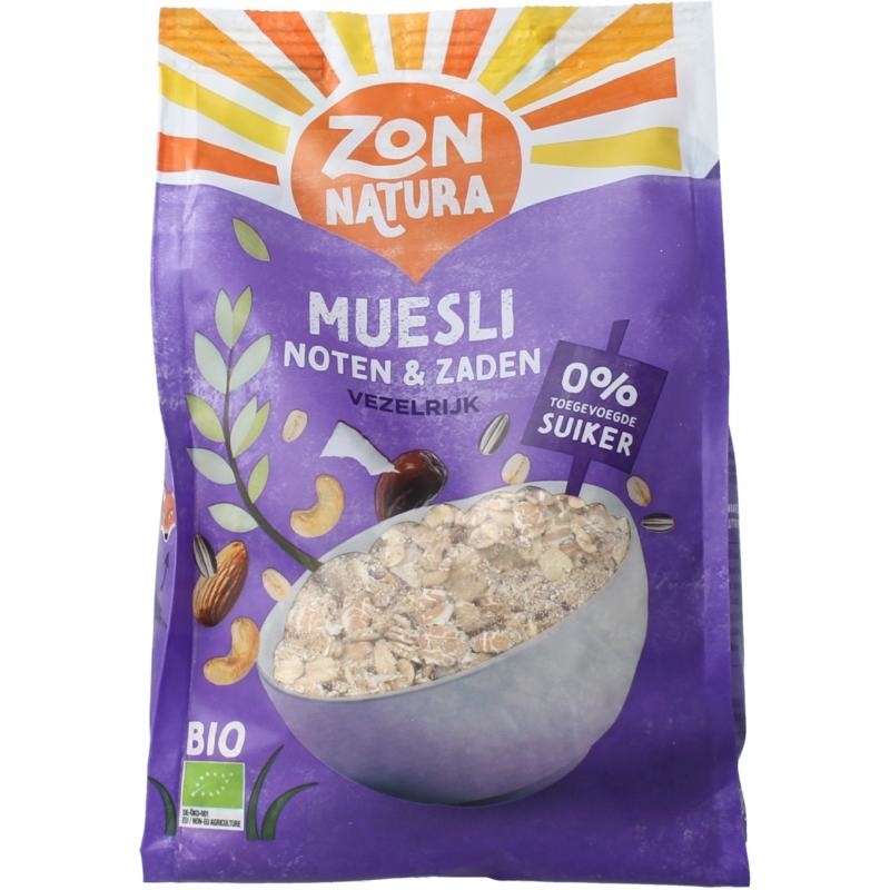 Zonnatura Muesli noten zaden bio 375g
