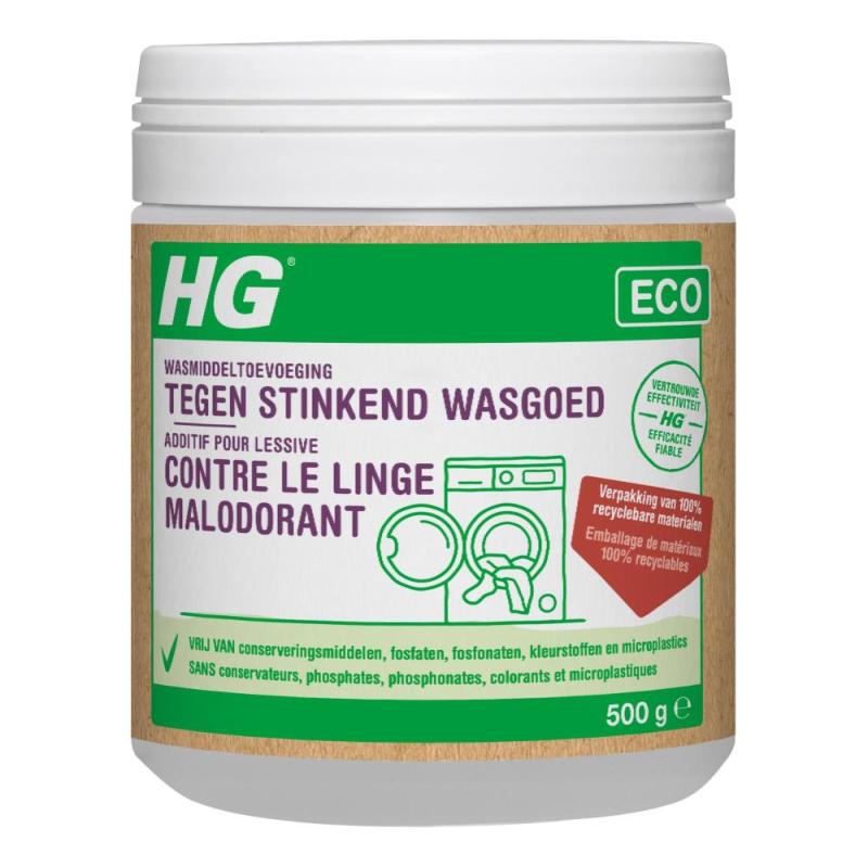 HG Eco Wasmiddeltoevoeging tegen Stinkend Wasgoed 500gr