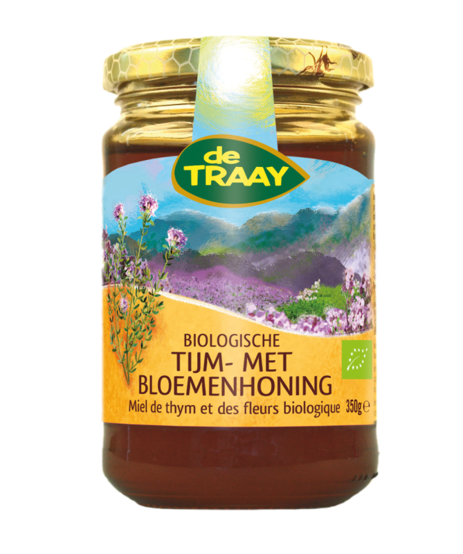 Tijm- met bloemenhoning (bio) 350g