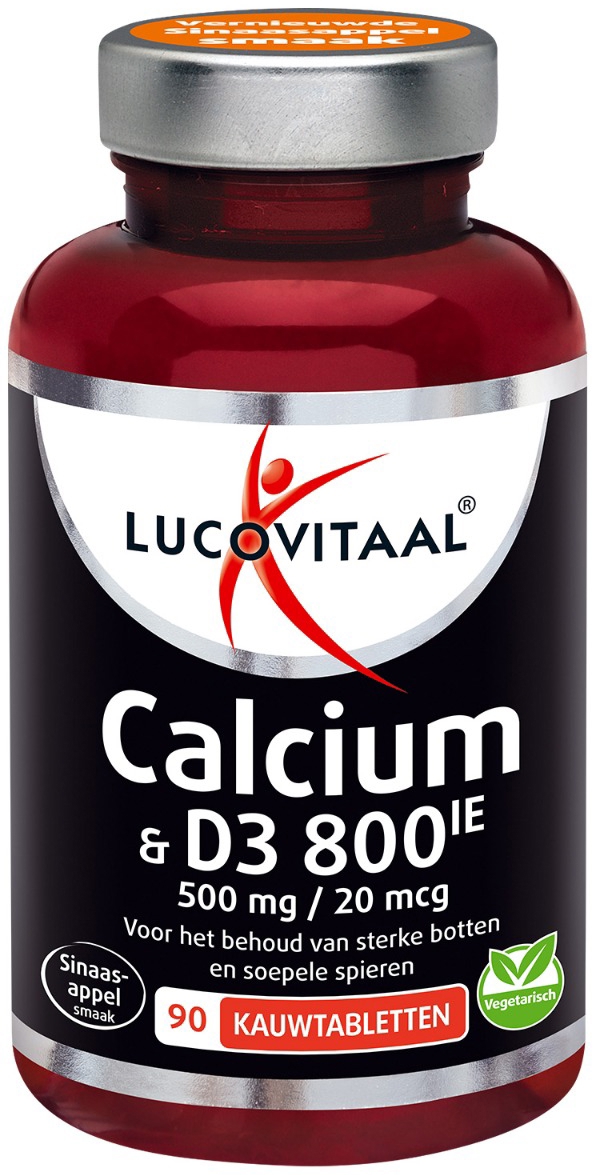 Lucovitaal Calcium & D3 800IE Kauwtabletten 90 stuks