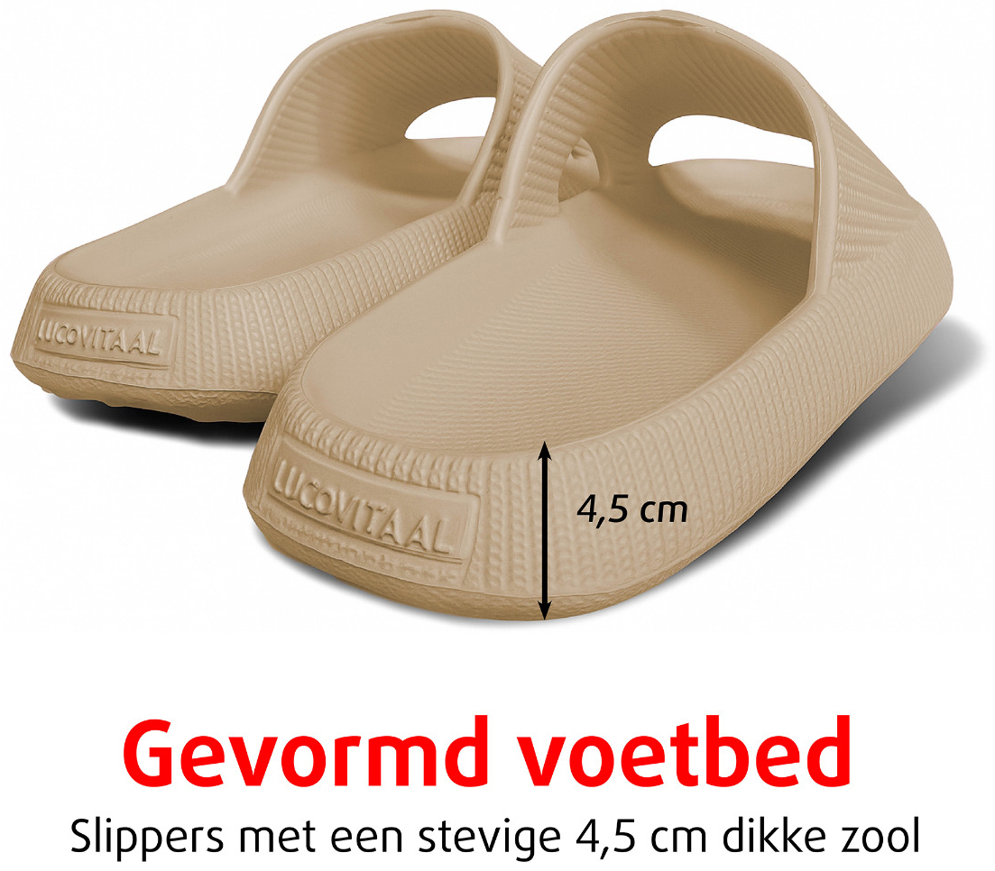 Lucovitaal Orthopedische Zomer Badslippers Maat 35-36 1paar