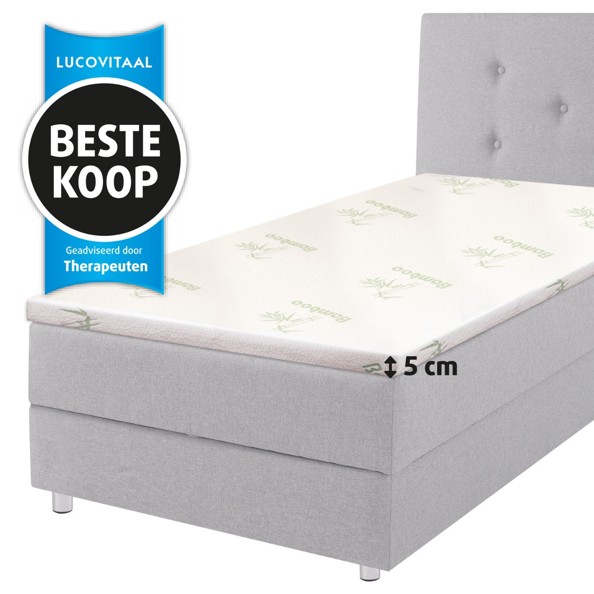 Lucovitaal Bamboe Topmatras 1 stuk