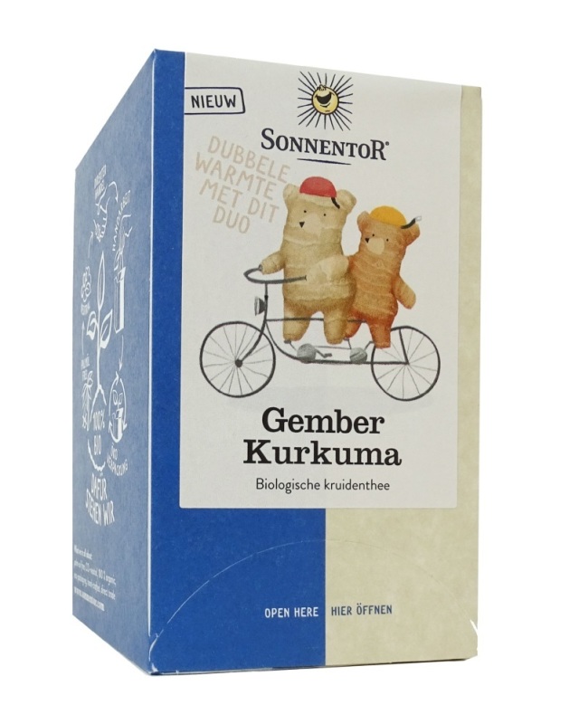 Gember Curcuma Thee Bio 18 Stuks