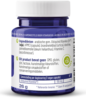 Vitakruid Q10 Ubiquinol 100mg 60 vegetarische capsules