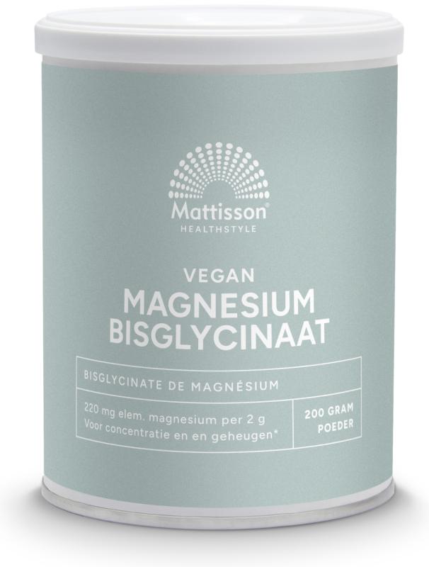 Mattisson Magnesium Bisglycinaat Poeder 200g