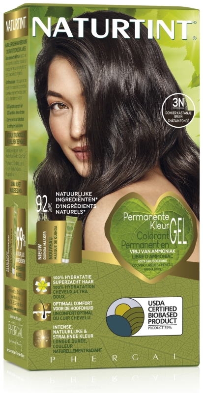 Haarkleuring 3N Donker Kastanje Bruin 170 ML