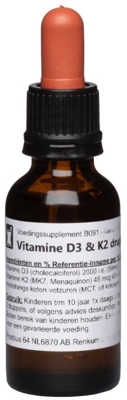 Vitamine D3 & K2 Druppels 30ml