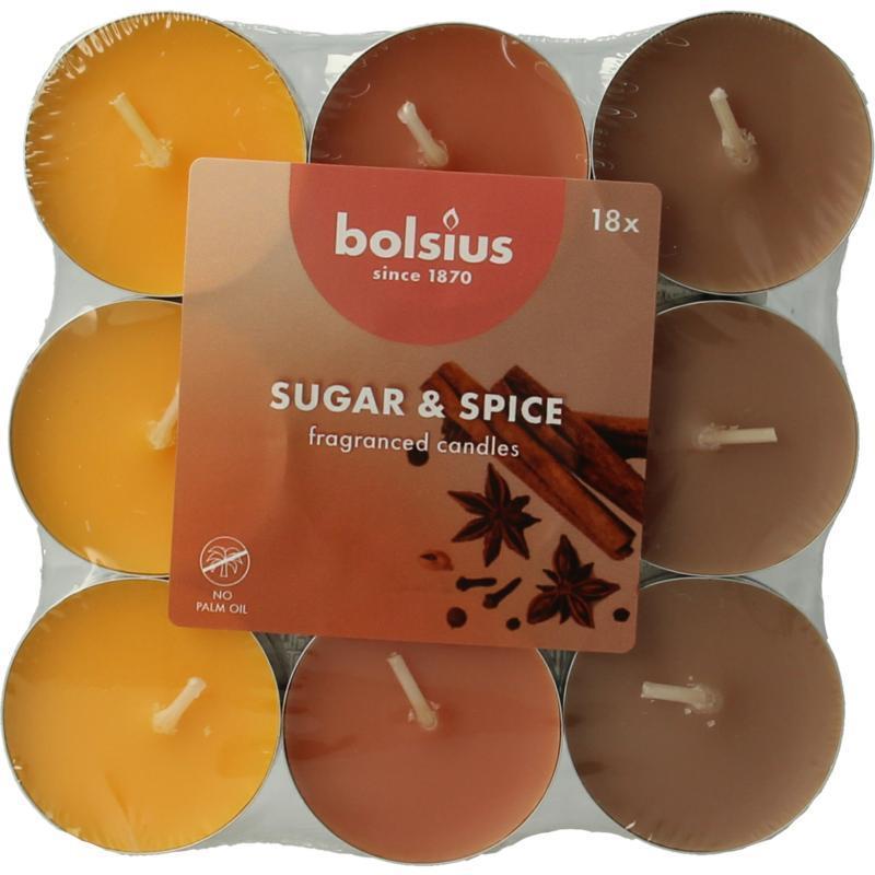 Geurtheelicht Sugar & Spice 18 Stuks