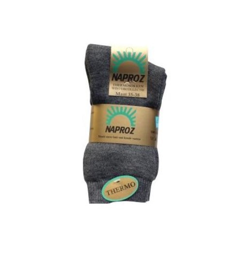 Thermo Sokken 35-38 Grijs 3pr