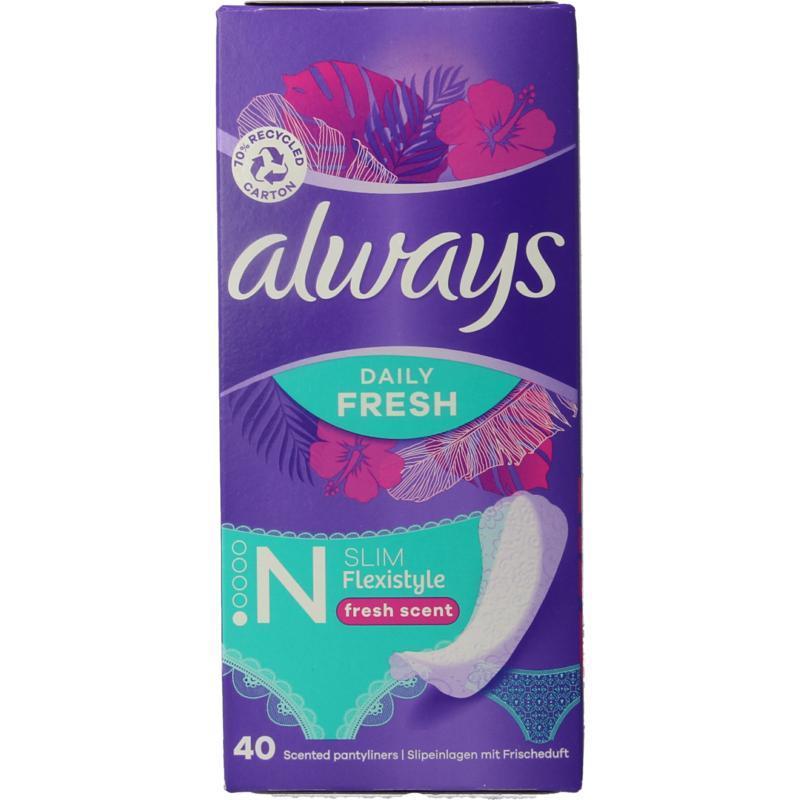 Inlegkruisjes Daily Protect Fresh & Scent 40 Stuks