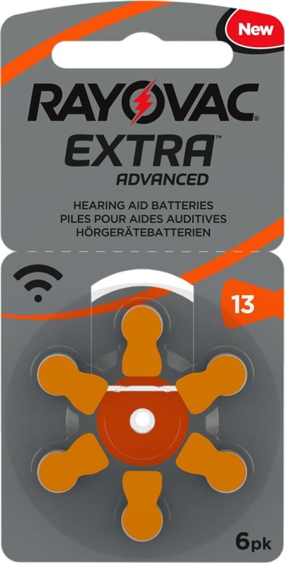 Extra Advanced Hearing Aid Zinc-air P13 Blister 6-Pack
