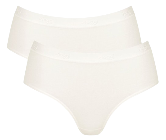 Sloggi Go Casual Dames Midi 2-Pack Silk White