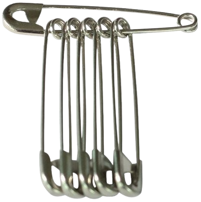 Veiligheidsspeld Recht 50mm 12 stuks