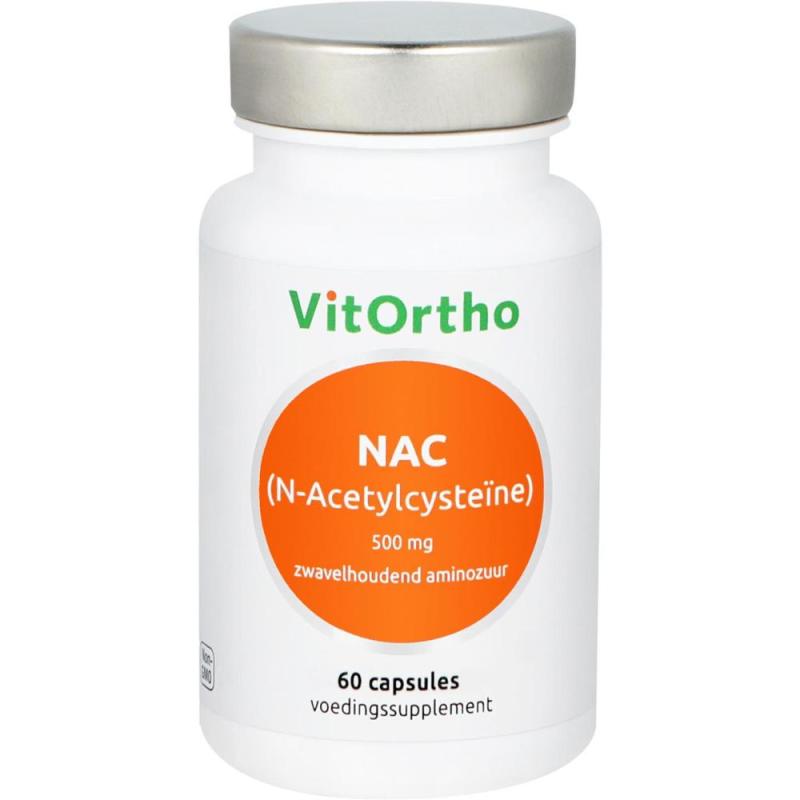 Nac N-acetylcysteïne 500mg 60 capsules