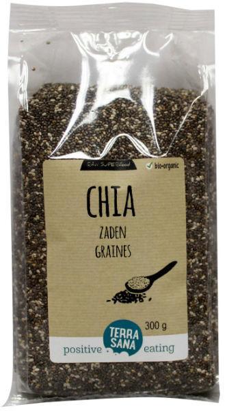 TerraSana RAW Chia Zaad Zwart 300g
