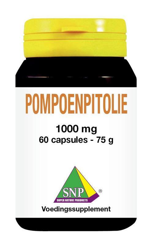 Pompoenpitolie 1000 mg 60 Capsules