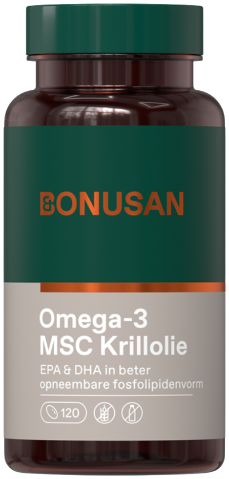 Bonusan Omega-3 MSC Krillolie 120 Softgels