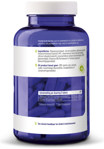 Vitakruid Magnesium 150 Malaat 180 tabletten