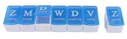 Pillendoosje Week 12 stuks