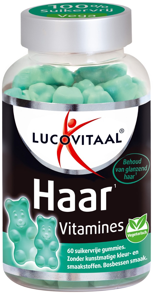 Lucovitaal Hair Vitamines Gummies Suikervrij 60 stuks