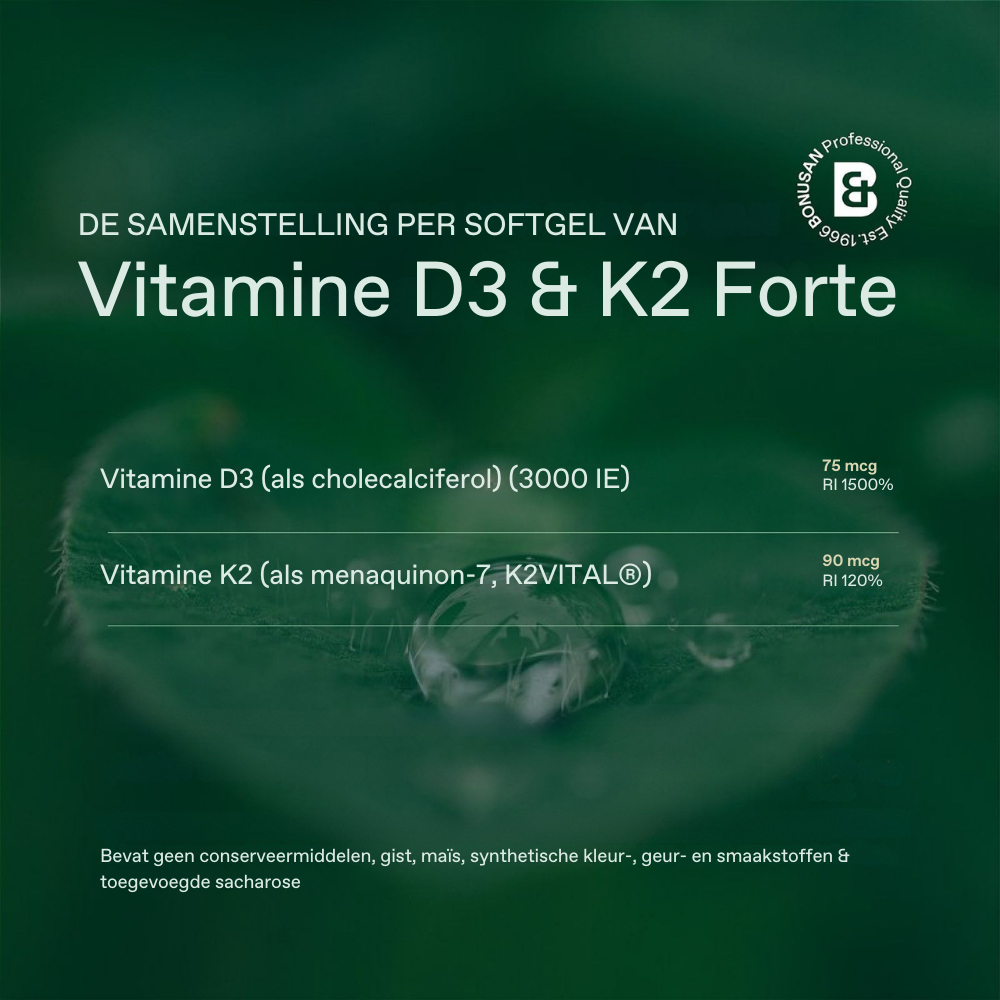 Bonusan Vitamine D3 & K2 120 Softgels