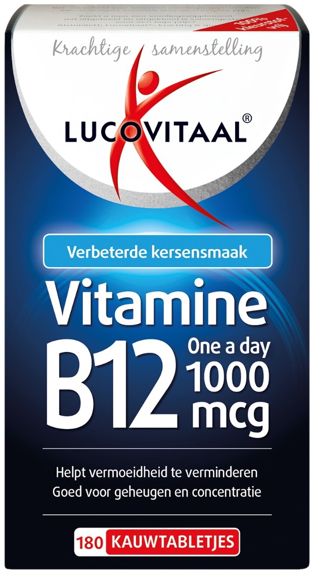 Lucovitaal Vitamine B12 1000mcg 180 kauwtabletten