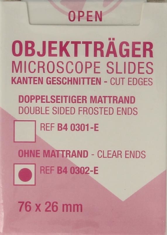 Objectglaasje 76x26 helder 50st