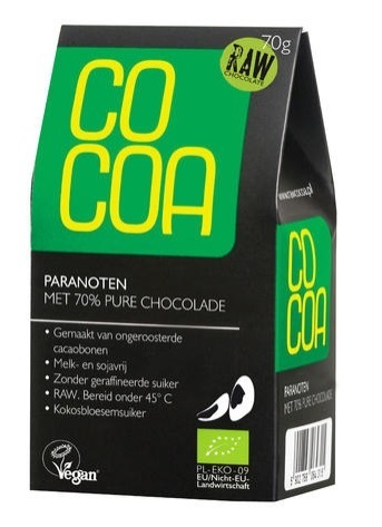 Paranoten Pure Chocolade RAW 70 Gram