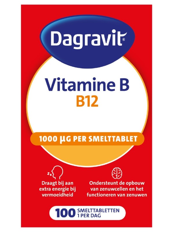 Vitamine B12 1000 mcg 100 smelttabletten