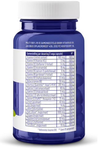Vitakruid Multi 100% RI 90 Vega capsules