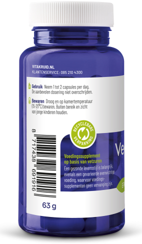 Vitakruid Vegan Omega-3 1000 Triglyceriden Capsules 60 softgel capsules