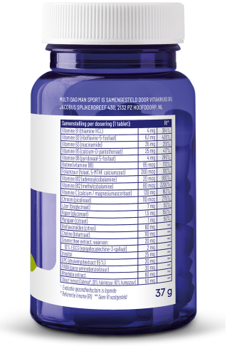 Vitakruid Multi Dag & Nacht Man Sport 2x 30 Tabletten