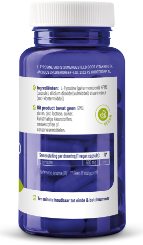 Vitakruid L-Tyrosine 500 60 vegetarische capsules