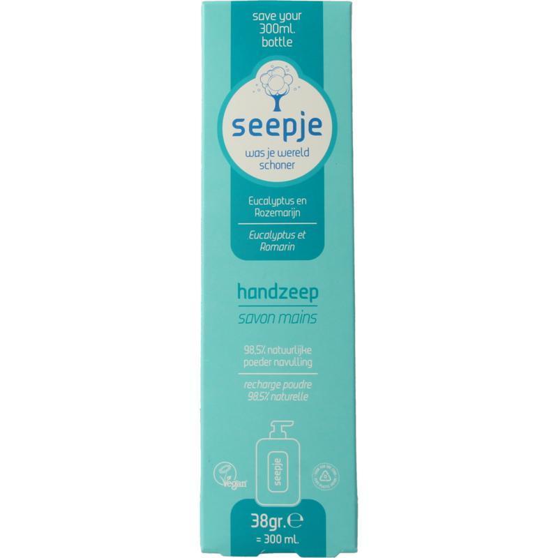 Handzeep eucalyptus & rozemarijn navulverpakking 34G